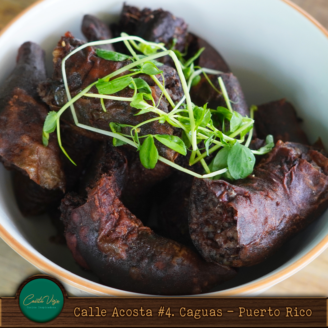 Morcilla frita y tradición puertorriqueña