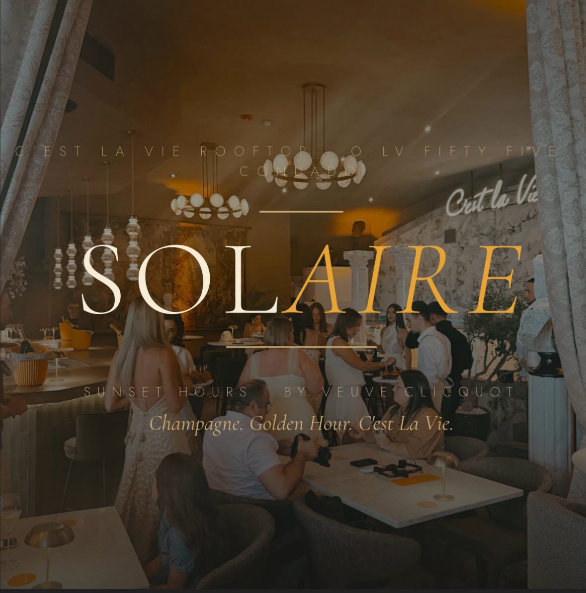 Solaire convierte la hora dorada en una mesa para compartir