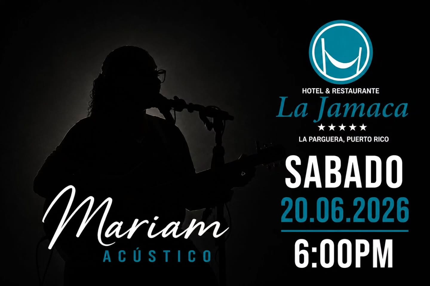 Una noche acústica bajo el patio tropical