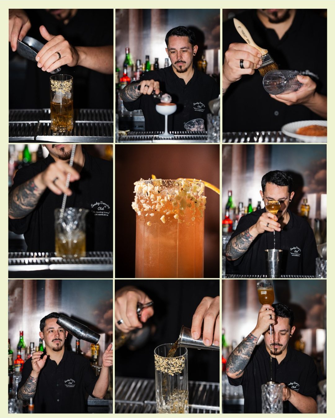 La experiencia comienza en la barra
