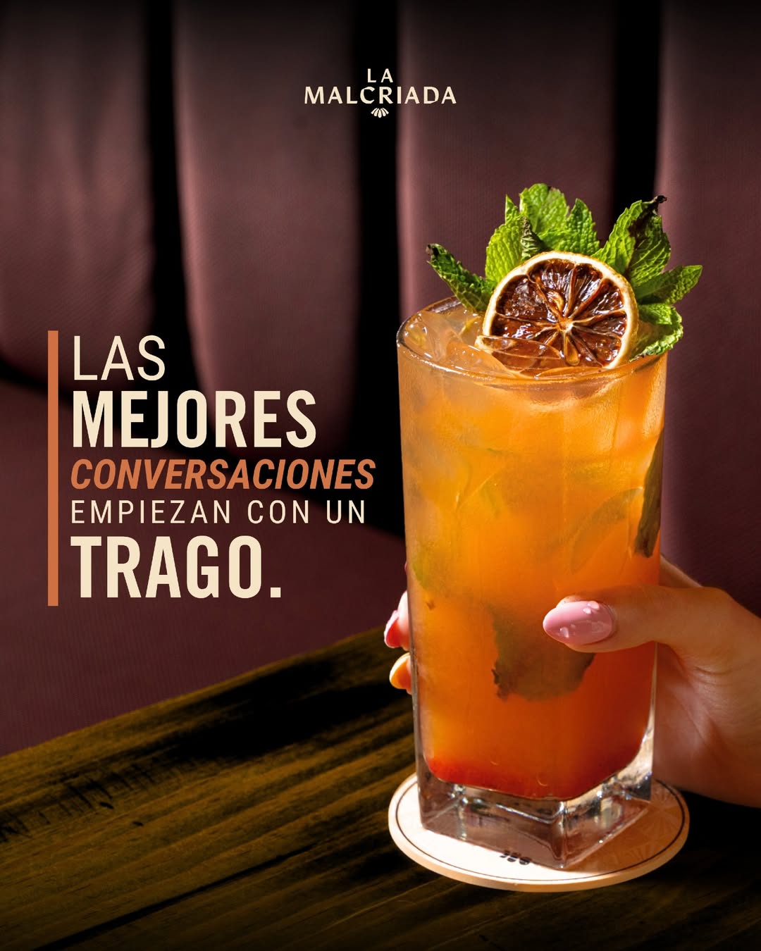 Coctelería de la casa para alargar la sobremesa
