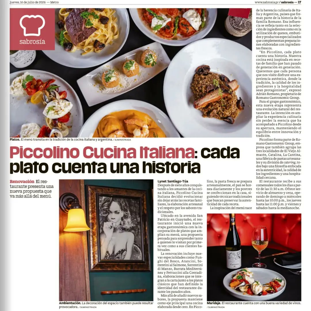 Siete años de cocina italiana con raíces familiares