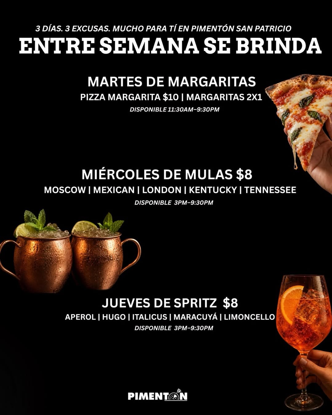 El almuerzo comienza con masa, salsa y horno