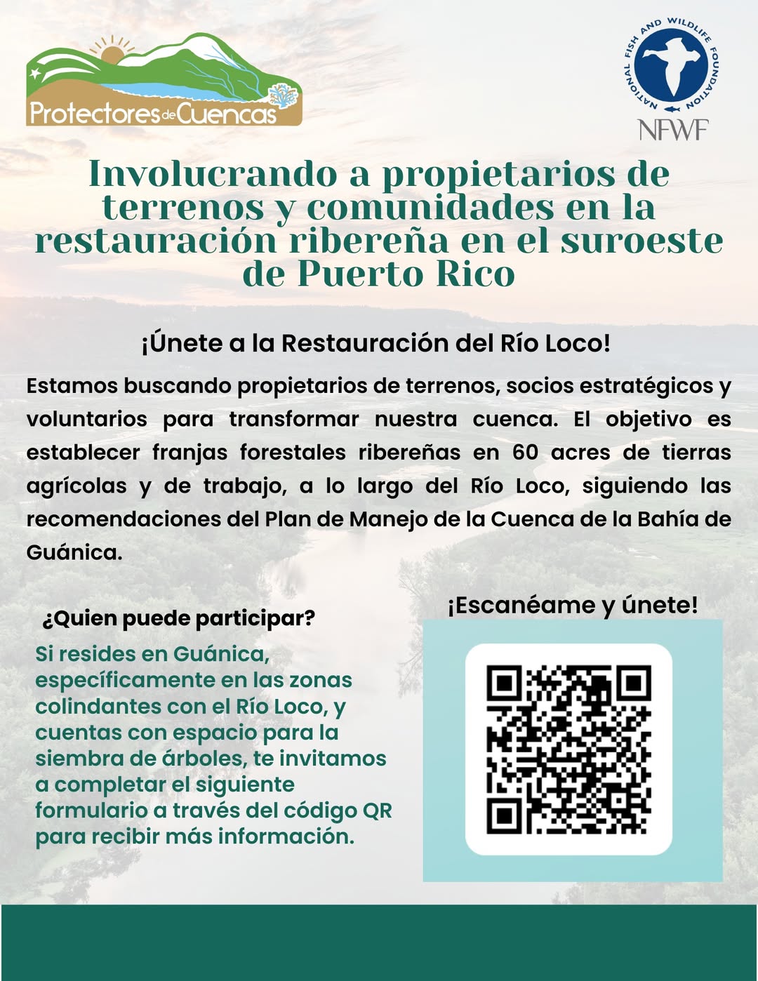 Restauración del Río Loco y la cuenca de Guánica