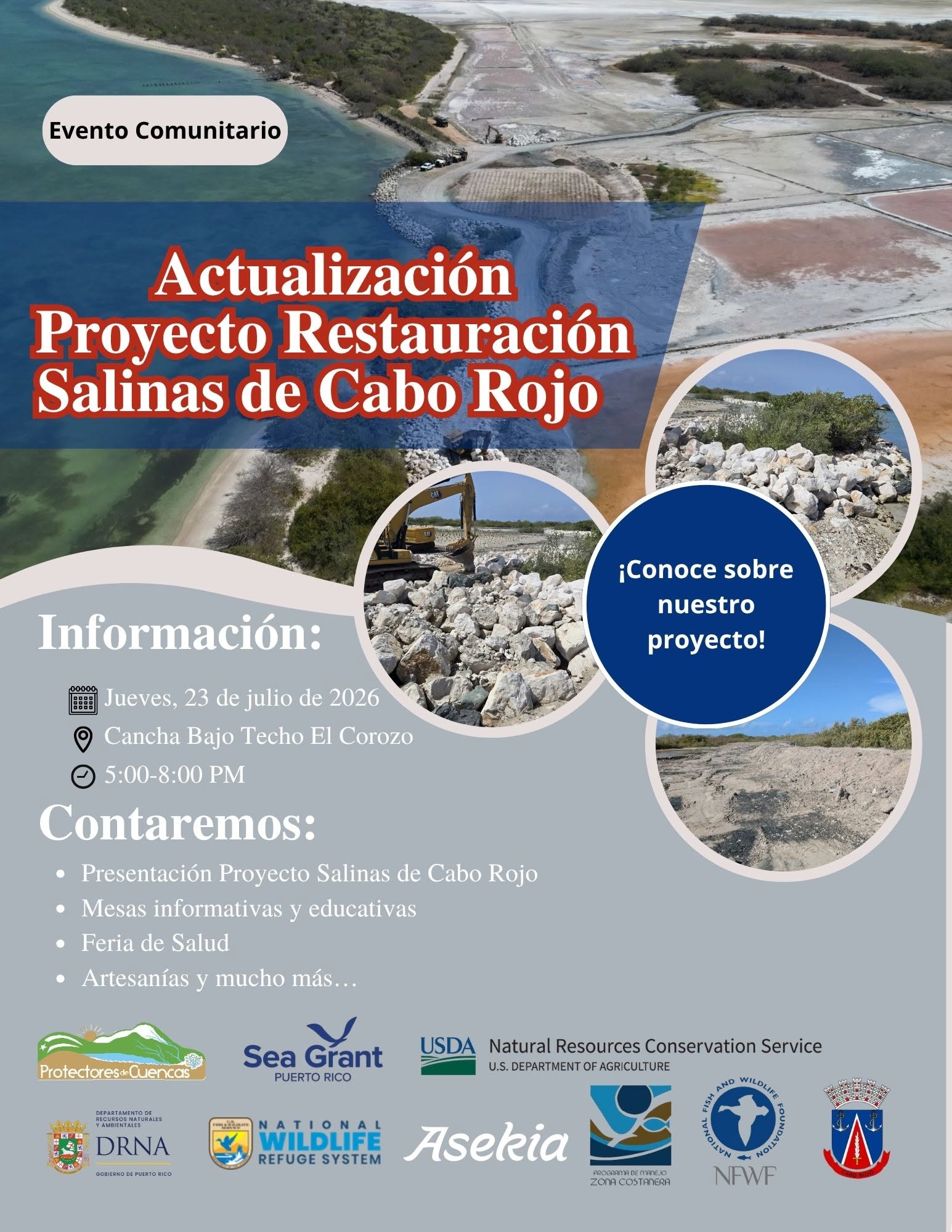 Actualización comunitaria del proyecto de las Salinas