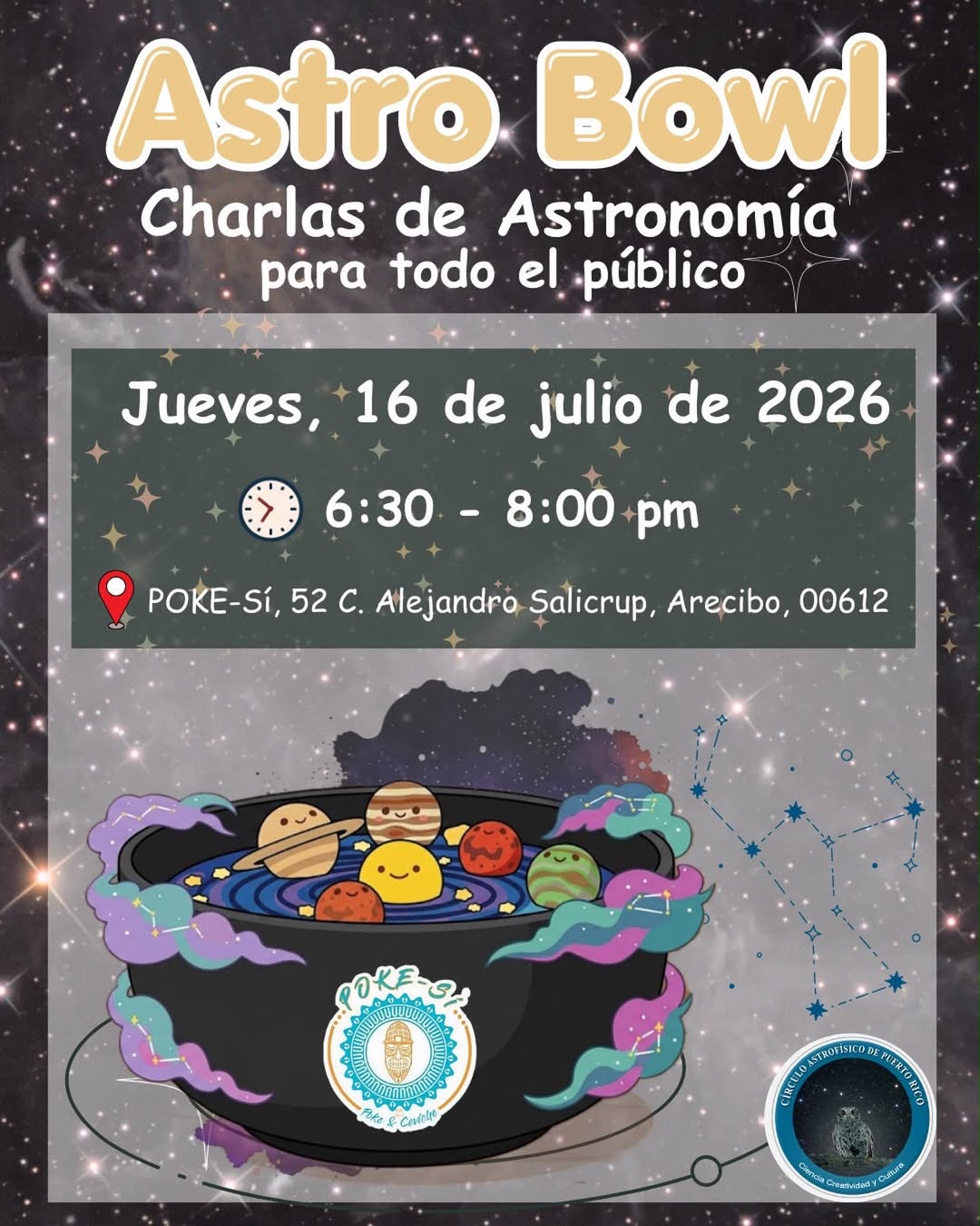 Astronomía gratuita alrededor de un bowl