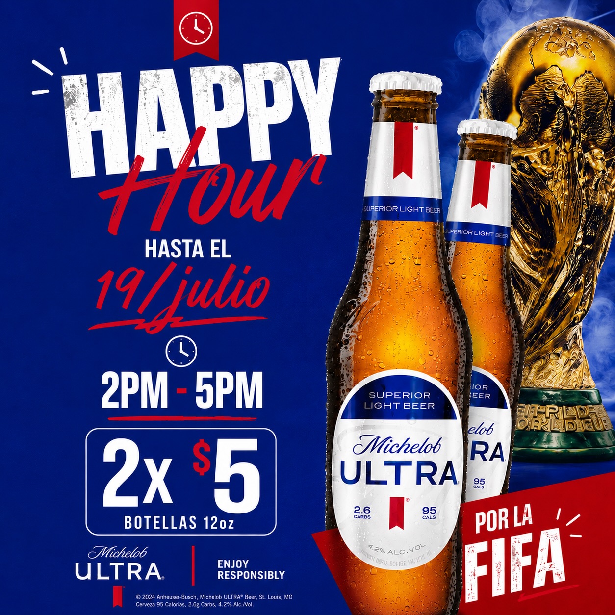 Fútbol y happy hour durante la tarde